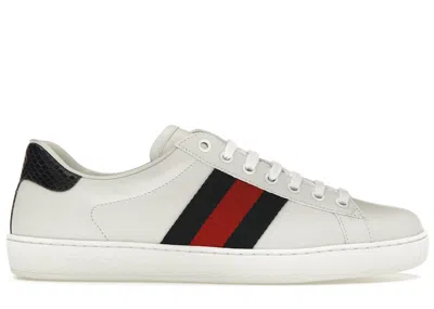 Pre-owned Gucci Men's  New Ace Nrn Sneakersin White/blue