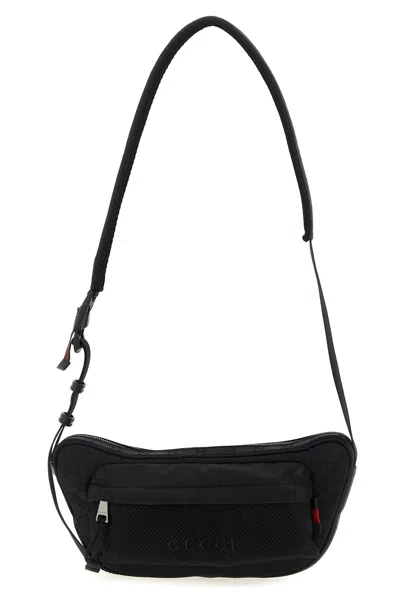 Gucci Men ' Nexus' Large Fanny Pack In Black