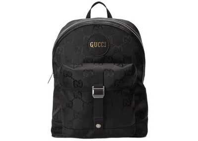 Pre-owned Gucci Men's  Off The Grid Backpack Palladiumtone In Black