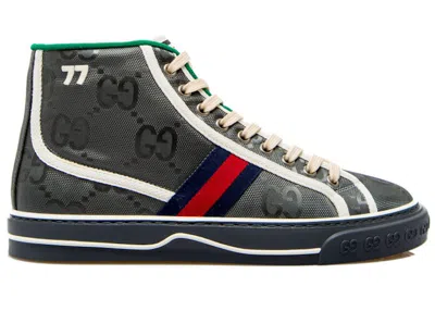 Pre-owned Gucci Men's  Off The Grid High Sneakers In Dark Grey In Gray