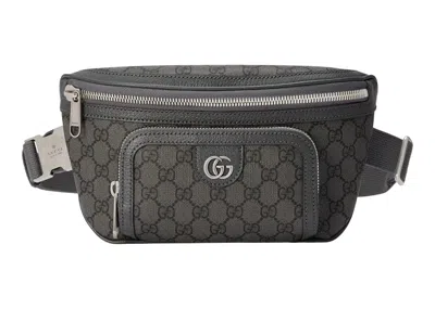 Pre-owned Gucci Men's  Ophidia Belt Bag In Grey/black In Multi