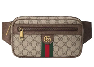 Pre-owned Gucci Men's  Ophidia Gg Belt Bag Medium In Beige/ebony