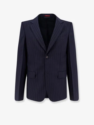 Gucci Pinstripe Wool Single-breasted Blazer In Multi