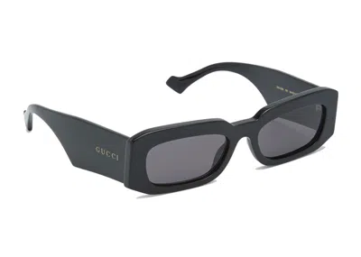 Pre-owned Gucci Men's  Rectangle Sunglasses In Black (gg1426s 001)