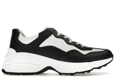 Pre-owned Gucci Men's  Rhyton Sneakers In White/black