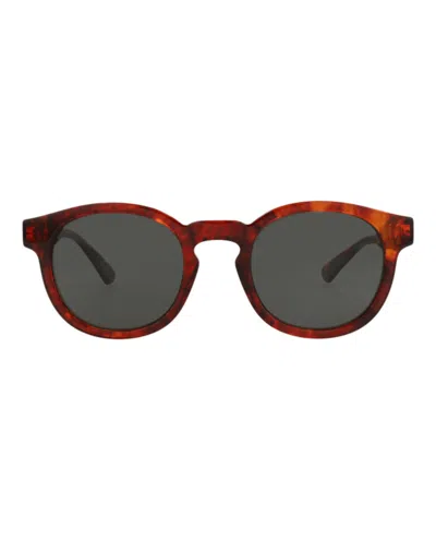 Pre-owned Gucci Men's  Roundframe Acetate Sunglasses In Havana Havana Grey (gg0825s/30009492/005)