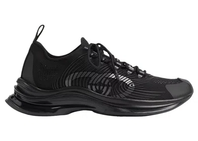 Pre-owned Gucci Men's  Run Sneaker Sneakers In Black