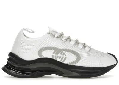 Pre-owned Gucci Men's  Run Sneakers In White/black