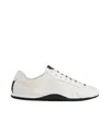 Gucci Shift Leather Sneakers In White