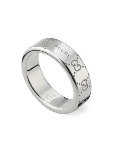 Gucci Men's  Signature Sterling Silver Ring