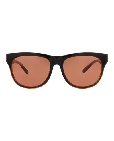 Pre-owned Gucci Men's  Squareframe Acetate Sunglasses In Black Black Orange (gg0980s/30011204/002)