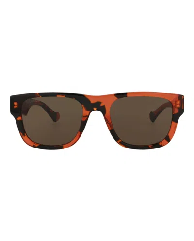 Pre-owned Gucci Men's  Squareframe Recycled Acetate Sunglasses In Havana Havana Brown (gg1427s/30014475/004)