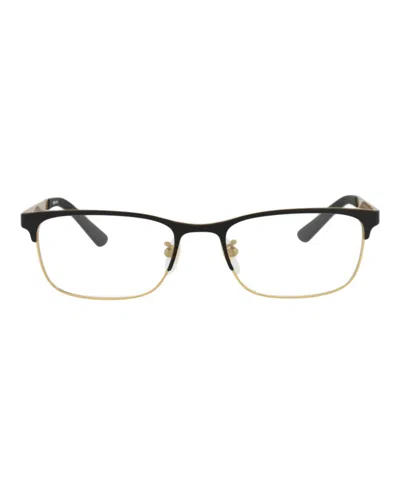 Pre-owned Gucci Men's  Squareframe Titanium Optical Frames In Black Brown Transparent (gg0700oj/30008639/002)