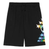 Gucci Men's  Ss21 Interlock Double G Printing Cotton Shorts Black