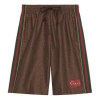 Gucci Men's  Ss21 Printing Shorts Brown