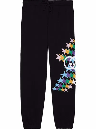 Pre-owned Gucci Men's  Starprint Track Pants In Black