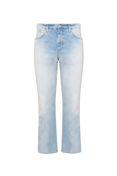 Pre-owned Gucci Men's  Straight Leg Jeans In Light Blue