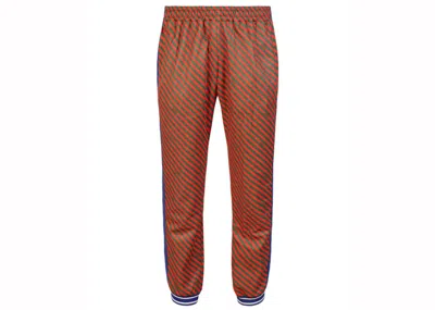 Pre-owned Gucci Men's  Striped Jogging Pant In Red/green