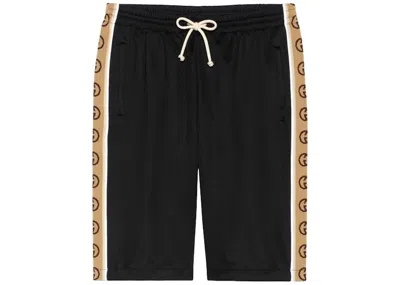 Pre-owned Gucci Men's  Technical Jersey Shorts In Black
