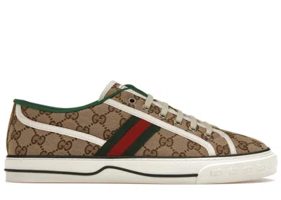 Pre-owned Gucci Men's  Tennis 1977 Gg Canvas Sneakers In Beige