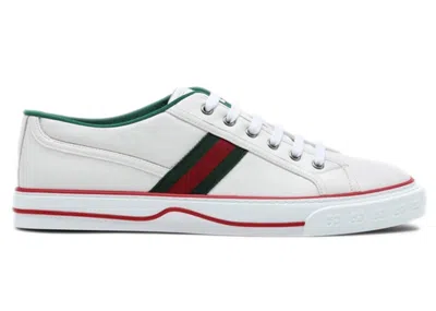 Pre-owned Gucci Men's  Tennis 1977 Sneakers In White/green/red In Multi