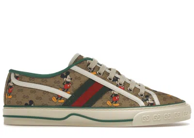 Pre-owned Gucci Men's  Tennis 1977 X Disney Sneakers In Beige