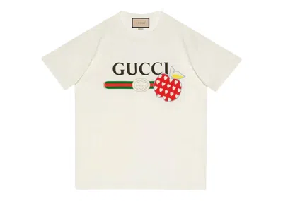 Pre-owned Gucci Men's  Valentine's Day T-shirt In White