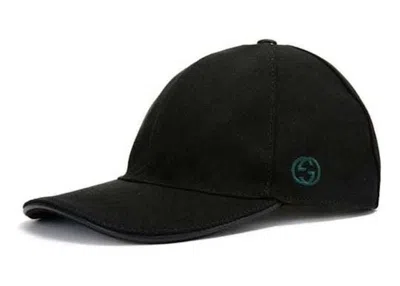 Pre-owned Gucci Men's  Web Baseball Cap In Black/red/green