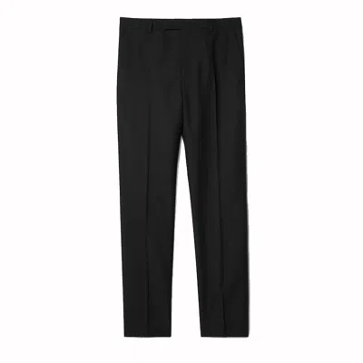 Pre-owned Gucci Men's  Wool Blend Twill Trousers In Black