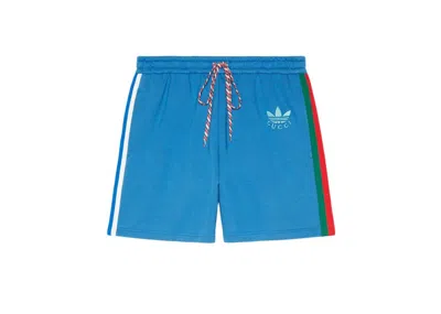 Pre-owned Gucci Men's  X Adidas Cotton Shorts In Blue