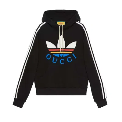 Pre-owned Gucci Men's  X Adidas Cotton Sweatshirt In Black