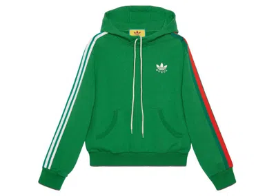 Pre-owned Gucci Men's  X Adidas Cotton Sweatshirt In Green
