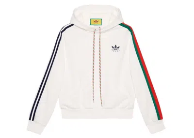 Pre-owned Gucci Men's  X Adidas Cotton Sweatshirt In Ivory In White