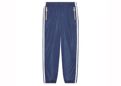 Pre-owned Gucci Men's  X Adidas Parachute Pants In Blue