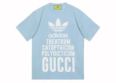 Pre-owned Gucci Men's  X Adidas T-shirt In Blue
