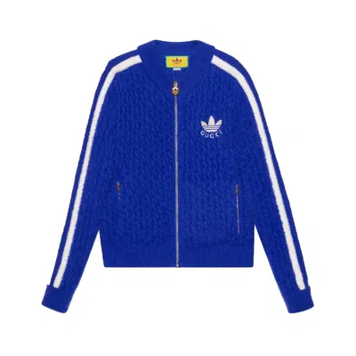 Pre-owned Gucci Men's  X Adidas Wool Jacket In Blue