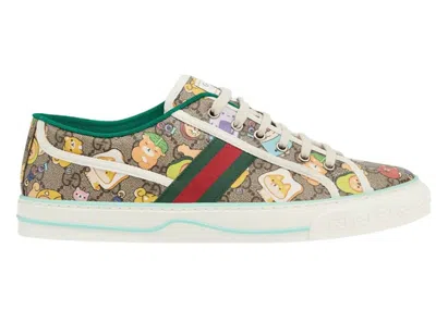Pre-owned Gucci Men's  X Pikarar Tennis 1977 Animal Print Sneakers