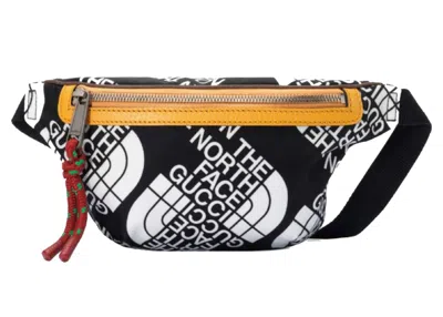 Pre-owned Gucci Men's  X The North Face Belt Bag In Black/white In Multi