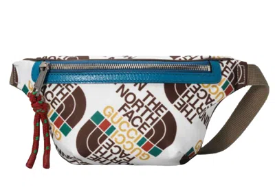 Pre-owned Gucci Men's  X The North Face Belt Bag In Brown/white In Multi