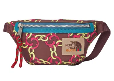 Pre-owned Gucci Men's  X The North Face Belt Bag In Burgundy
