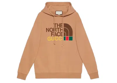Pre-owned Gucci Men's  X The North Face Cotton Hoodie In Brown