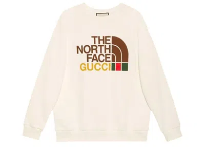 Pre-owned Gucci Men's  X The North Face Cotton Sweater In Beige