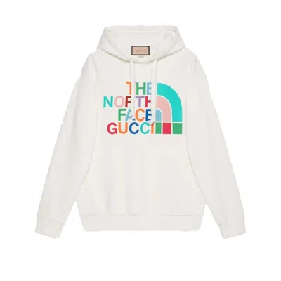 Pre-owned Gucci Men's  X The North Face Cotton Sweatshirt In Off White