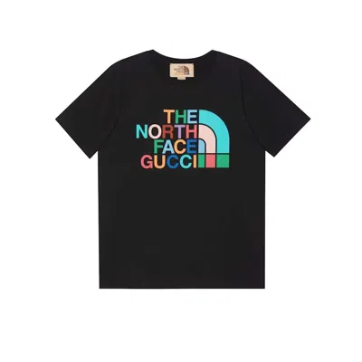 Pre-owned Gucci Men's  X The North Face Cotton T-shirt In Black