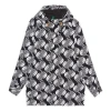 Gucci Men's  X The North Face Crossover Logo Pattern Nylon Mountaineering Hooded Jacket Black In Multi