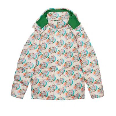 Pre-owned Gucci Men's  X The North Face Down Jacket In Ivory