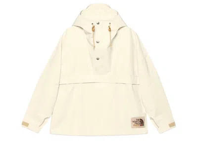 Pre-owned Gucci Men's  X The North Face Light Nylon Wind Jacket In Beige