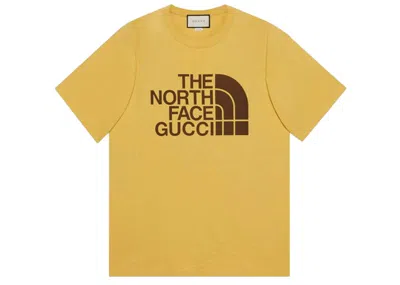 Pre-owned Gucci Men's  X The North Face Oversize T-shirt In Gold