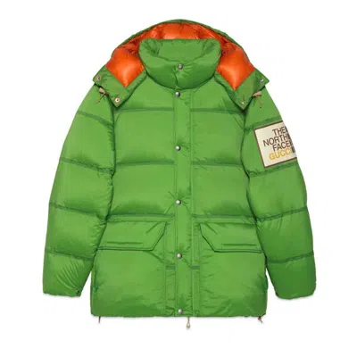 Pre-owned Gucci Men's  X The North Face Padded Jacket In Green