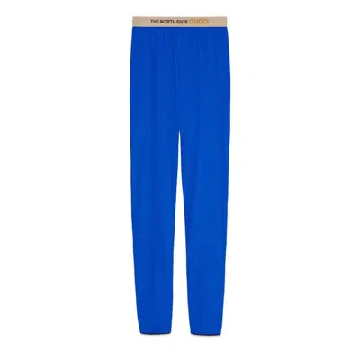 Pre-owned Gucci Men's  X The North Face Pant In Blue